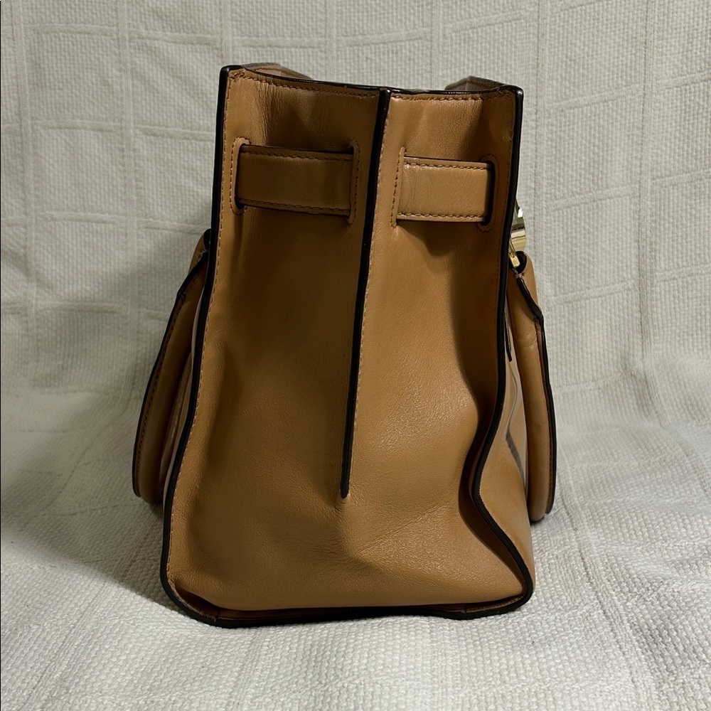 Michael Kors Hamilton Traveler Leather Satchel - Picture 3 of 16